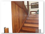 Staircase-with-feature-timber-wall-panel-using-kwila-timber